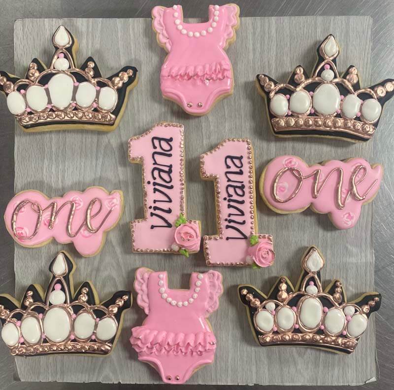 Sugar Cookies custom made for a one year old client