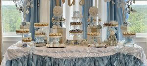 Lovely catering set-up with decorations